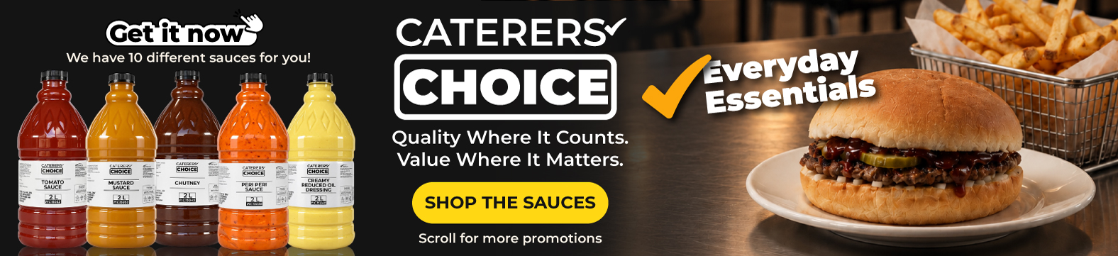CaterersChoice- Quality Where It Counts. Value Where It Matters- Shop Now!